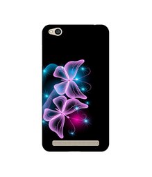 Amazon Brand - Solimo Designer Butterflies Neon Light UV Printed Soft Back Case Mobile Cover for Mi Redmi 5A