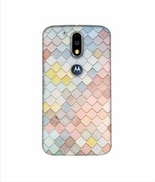 Amazon Brand - Solimo Designer Small Squre Texture 3D Printed Hard Back Case Mobile Cover for Motorola Moto G4 Plus (with Logo Cut)