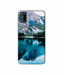 Amazon Brand - Solimo Designer Lake Mountain 3D Printed Hard Back Case Mobile Cover for Samsung Galaxy M21 / M30s