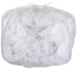 AmazonBasics 45 Gallon Recycling Trash Bag, 1.1 mil, Clear, 150-Count