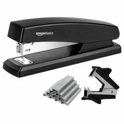 AmazonBasics Stapler Value Pack, Standard Stapler, Full-strip, 20 Sheet Capacity, Includes Staples & Staple Remover, 3 Pack (Renewed)