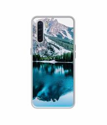 Amazon Brand - Solimo Designer Lake Mountain UV Printed Soft Back Case Mobile Cover for Oppo F15