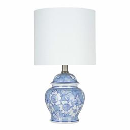 Amazon Brand – Ravenna Home Traditional Chinoiserie Ceramic Table Lamp, LED Bulb Included, 15