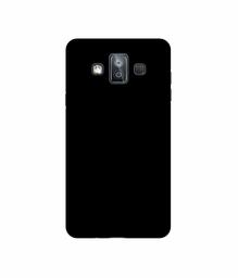 Amazon Brand - Solimo Designer Solid Black 3D Printed Hard Back Case Mobile Cover for Samsung Galaxy J7 Duo