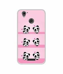 Amazon Brand - Solimo Designer Panda Pattern UV Printed Soft Back Case Mobile Cover for Lyf Water 7S