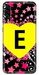 Amazon Brand - Solimo Designer Heart Pattern Alphabet-E 3D Printed Hard Back Case Mobile Cover for Samsung Galaxy A50s