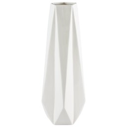 Amazon Brand – Rivet Modern Angled Stoneware Vase, 14.4