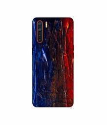 Amazon Brand - Solimo Designer Red Paint On Wall 3D Printed Hard Back Case Mobile Cover for Oppo A91