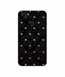 Amazon Brand - Solimo Designer Heart Texture UV Printed Soft Back Case Mobile Cover for Oppo F5