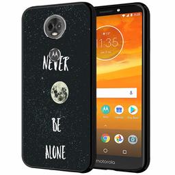 Amazon Brand - Solimo Designer Never be Alone Printed Hard Back Case Mobile Cover forMoto E5 Plus (D1256)