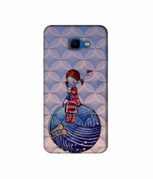 Amazon Brand - Solimo Designer Lady Vector Patternn 3D Printed Hard Back Case Mobile Cover for Samsung Galaxy J4 Core