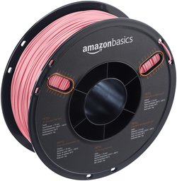 AmazonBasics PETG 3D Printer Filament, 1.75mm, Pink, 1 kg Spool