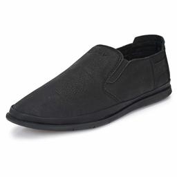 Nubeno Men's Black Loafers-6 UK (40 EU) (8003)