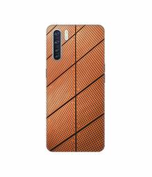 Amazon Brand - Solimo Designer Leather Texture 3D Printed Hard Back Case Mobile Cover for Oppo F15