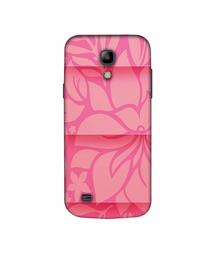 Amazon Brand - Solimo Designer Pink Flower Banch Print On Cloth 3D Printed Hard Back Case Mobile Cover for Samsung Galaxy S4 Mini