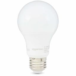 AmazonBasics Equivalent Non-Dimmable, 10,000 Hour Lifetime, A19 LED Light Bulb (Renewed) 60.0W