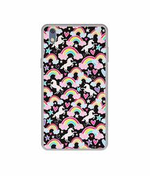 Amazon Brand - Solimo Designer Unicorn Texture UV Printed Soft Back Case Mobile Cover for Lyf Water 8