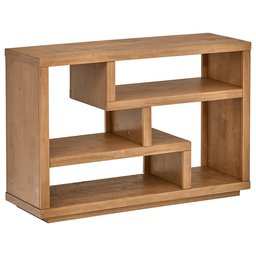 Amazon Brand – Rivet Eastport Modern Industrial Entertainment Center Bookcase Table, 45.7