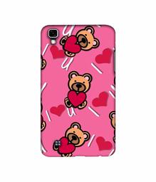 Amazon Brand - Solimo Designer Heart Holding Bear 3D Printed Hard Back Case Mobile Cover for LG X Power