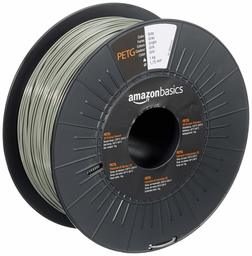 AmazonBasics PETG - Filamento para impresora 3D, 1,75 mm, bobina de 1 kg, Gris, 1.75