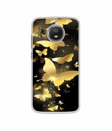 Amazon Brand - Solimo Designer Golden Butterfly Pattern UV Printed Soft Back Case Mobile Cover for Motorola Moto G5S