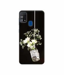 Amazon Brand - Solimo Designer Hanging Flowerpot 3D Printed Hard Back Case Mobile Cover for Samsung Galaxy M31