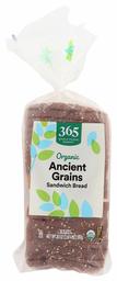 365 Everyday Value, Organic Ancient Grains Sandwich Bread, 20 Ounce (Frozen)