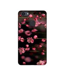 Amazon Brand - Solimo Designer Pink Flowers UV Printed Soft Back Case Mobile Cover for Vivo V7 Plus