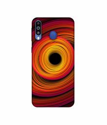 Amazon Brand - Solimo Designer Circle Patternn 3D Printed Hard Back Case Mobile Cover for Samsung Galaxy M21