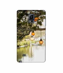 Amazon Brand - Solimo Designer Hanging Lights 3D Printed Hard Back Case Mobile Cover for Samsung Galaxy Note 4