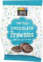 365 Everyday Value, Two-bite Chocolate Brownies Snack Pack, 2.5 oz