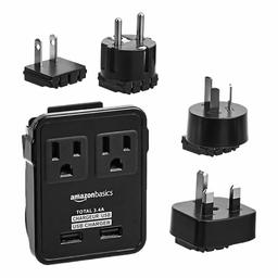 AmazonBasics 2-Outlet Universal Adapter