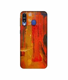 Amazon Brand - Solimo Designer Orange Canvas 3D Printed Hard Back Case Mobile Cover for Samsung Galaxy M21