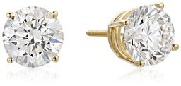 IGI Certified 18k Yellow Gold Lab Created Diamond Stud Earrings (4cttw, G-H Color, VS1-VS2 Clarity)