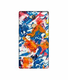 Amazon Brand - Solimo Designer Wax Color Mash On Canvas 3D Printed Hard Back Case Mobile Cover for Sony Xperia L2