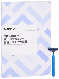 SOLIMO 2 Blade for Men, Disposable Razor, Oscillating Type, Large Capacity, 26 Pieces