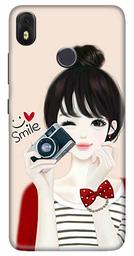 Amazon Brand - Solimo Designer Girl Design 3D Printed Hard Back Case Mobile Cover for Infinix Hot S3