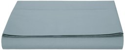 AmazonBasics Microfiber Flat Sheet, Single - Spa Blue