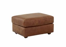 Amazon Brand – Stone & Beam Abigail Leather Ottoman, 29