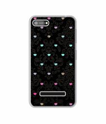 Amazon Brand - Solimo Designer Heart Texture UV Printed Soft Back Case Mobile Cover for Comio C1