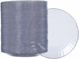 AmazonBasics Disposable Plastic Plates - 100-Pack, 7.5-inch (Renewed)