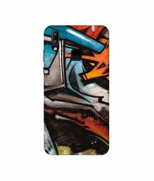 Amazon Brand - Solimo Designer Painting Texture 3D Printed Hard Back Case Mobile Cover for Vivo Y95