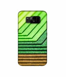 Amazon Brand - Solimo Designer Green Shad Texture 3D Printed Hard Back Case Mobile Cover for Samsung Galaxy S8 Plus