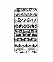 Amazon Brand - Solimo Designer Black Multi Patterns 3D Printed Hard Back Case Mobile Cover for Lenovo Vibe K5 Plus