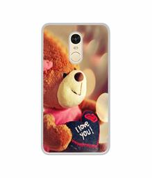 Amazon Brand - Solimo Designer Teddy Bear UV Printed Soft Back Case Mobile Cover for Mi Redmi Note 4