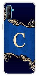 Amazon Brand - Solimo Designer Multicolor Blue Pattern Alphabet-C Printed Soft Back Case Mobile Cover for Realme C3