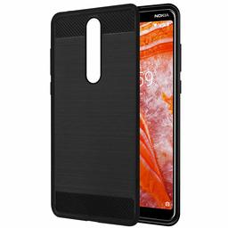 Amazon Brand - Solimo Protective Mobile Cover (Soft and Flexible Back Case) for Nokia 3.1 Plus (Black)