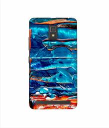 Amazon Brand - Solimo Designer Blue Oil Color 3D Printed Hard Back Case Mobile Cover for Lenovo A6600