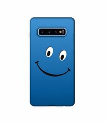 Amazon Brand - Solimo Designer Happy 3D Printed Hard Back Case Mobile Cover for Samsung Galaxy S10 Plus