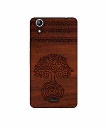 Amazon Brand - Solimo Designer Engraved Patten 3D Printed Hard Back Case Mobile Cover for Micromax Canvas Selfie 2 Q340